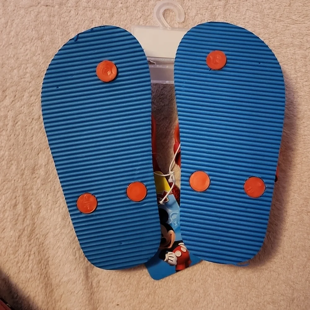 Mickey Mouse Flip Flops Size 9/10